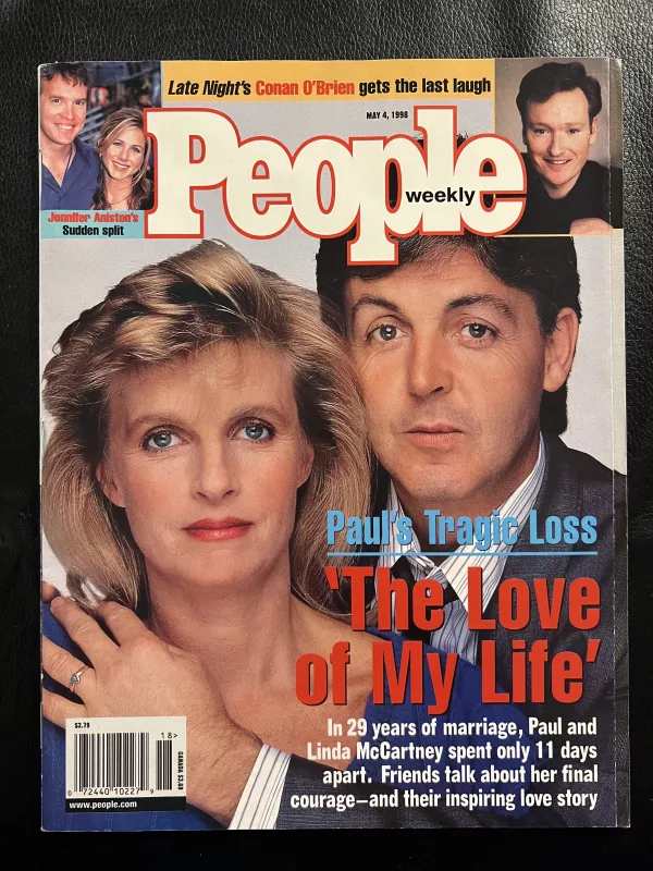 People magazine featuring Paul and Linda McCartney May 4, 1998