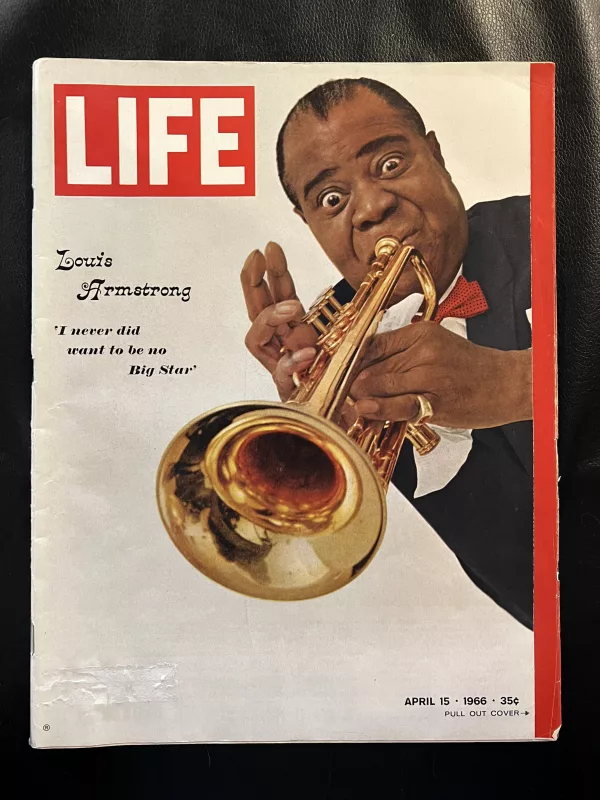 Cover of Life Magazine Louis Armstrong April 15, 1966