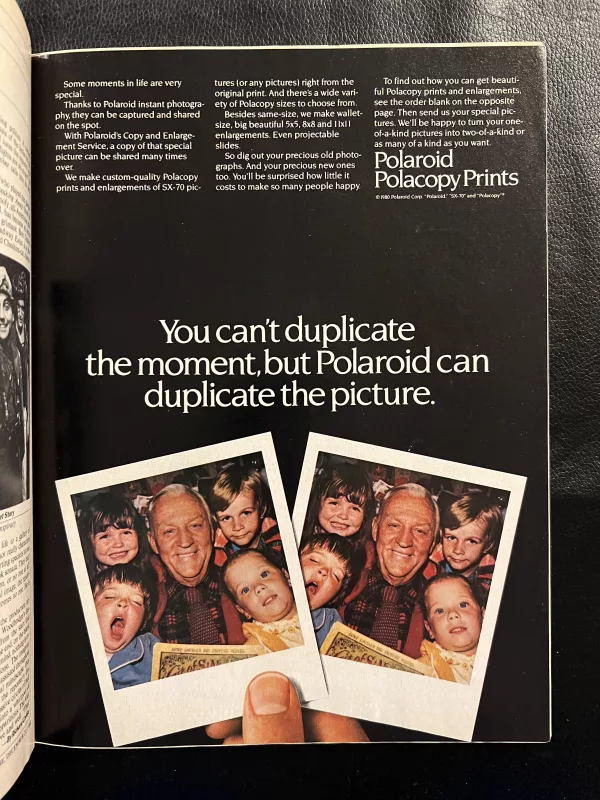 Polaroid vintage ad