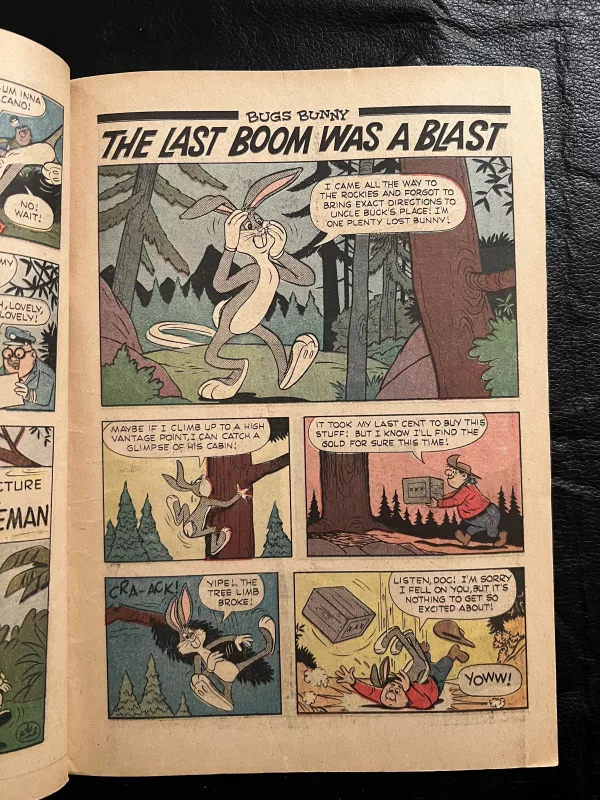 Interior comic from Bugs Bunny Comic Book May 1964