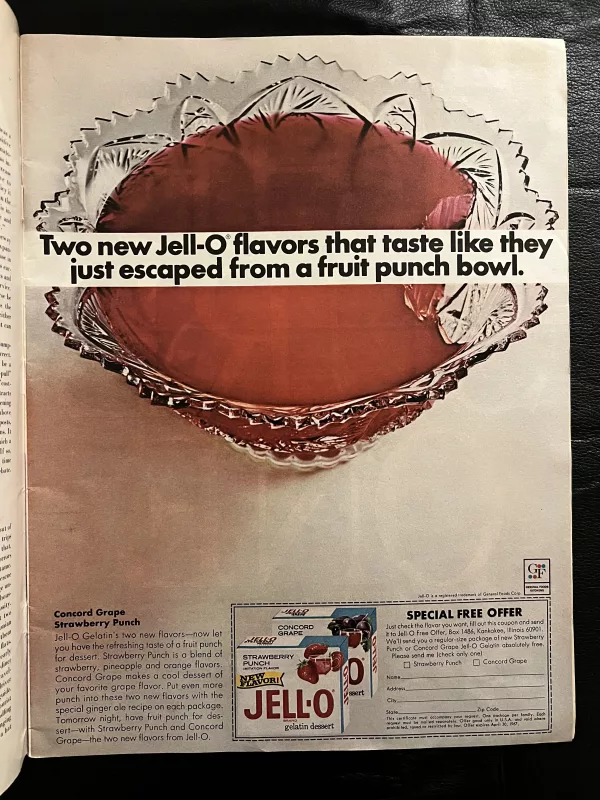 Jell-O ad from Life Magazine The Three Astronauts February 3, 1967