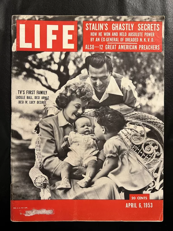 Cover of Life Magazine featuring Lucille Ball April 6, 1953