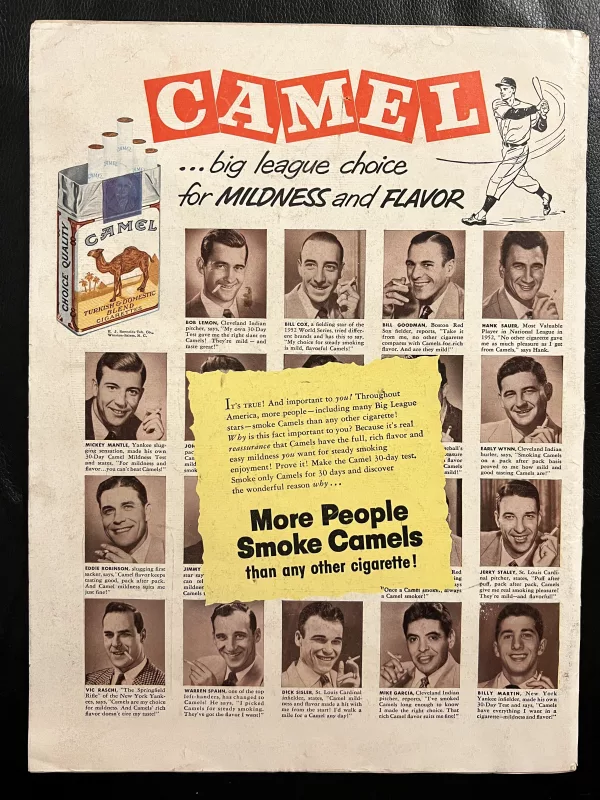 Camel vintage ad from Life Magazine featuring Lucille Ball April 6, 1953