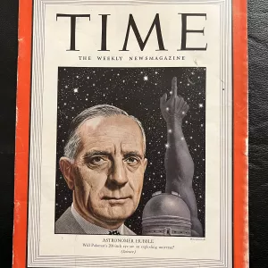 Time Magazine featuring Edwin Hubble February 9, 1948