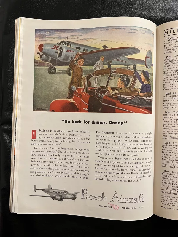 Vintage ad from Time Magazine May 19, 1947